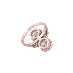 Bague Toi & Moi ALTENLOH en platine et diamants - Castafiore