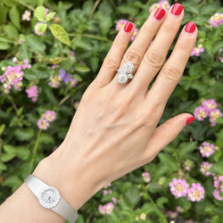 Bague Toi & Moi ALTENLOH en platine et diamants - Castafiore