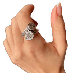 Bague Toi & Moi BOUCHERON "Serpent Bohème" en or blanc et diamants - Castafiore