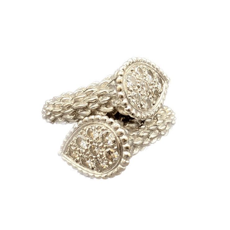 Bague Toi & Moi BOUCHERON "Serpent Bohème" en or blanc et diamants - Castafiore