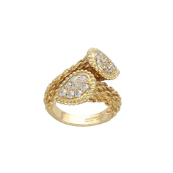 Bague Toi & Moi BOUCHERON "Serpent Bohème" en or jaune et diamants - Castafiore