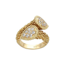 Bague Toi & Moi BOUCHERON "Serpent Bohème" S en or jaune et diamants - Castafiore