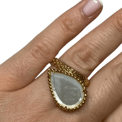 Bague Toi & Moi BOUCHERON "Serpent de Bohème" en or jaune et nacre - Castafiore