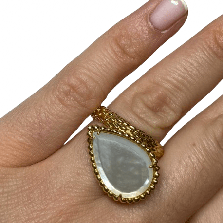 Bague Toi & Moi BOUCHERON "Serpent de Bohème" en or jaune et nacre - Castafiore