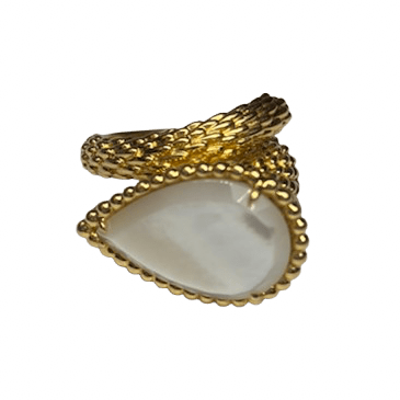 Bague Toi & Moi BOUCHERON "Serpent de Bohème" en or jaune et nacre - Castafiore
