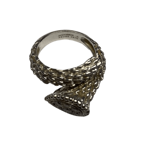 Bague Toi & Moi BOUCHERON "Serpent de Bohème S" en or blanc et diamants - Castafiore