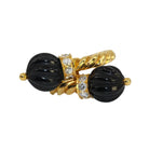 Bague Toi & Moi CHAUMET en or jaune, onyx et diamants - Castafiore