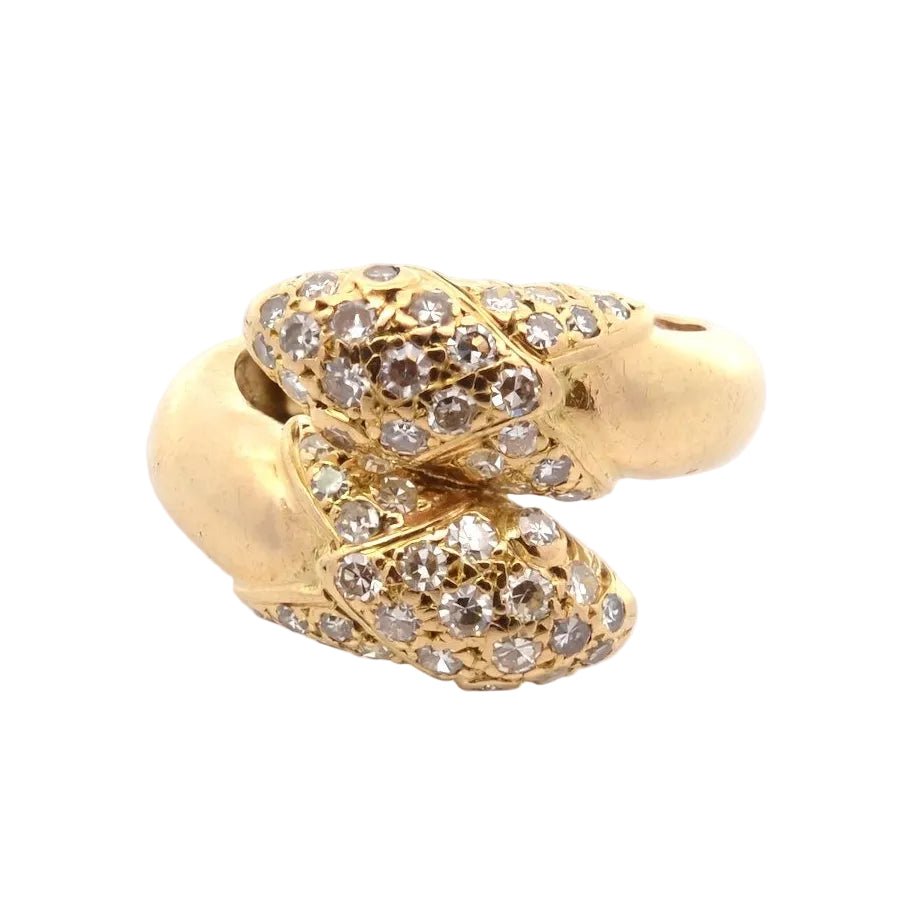 Bague Toi & Moi DIOR en or jaune et diamants - Castafiore