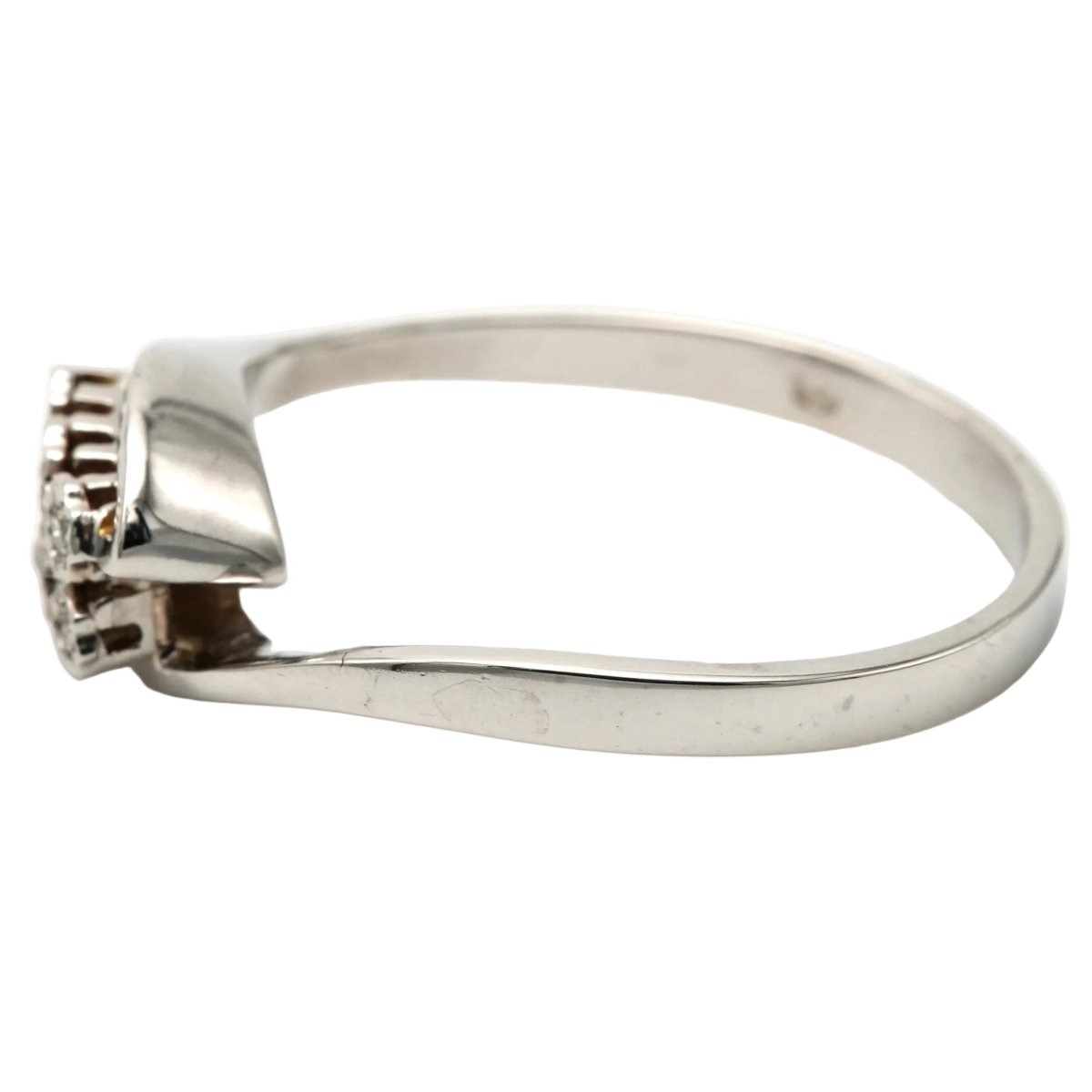 Bague Toi & Moi en or blanc et diamants - Castafiore