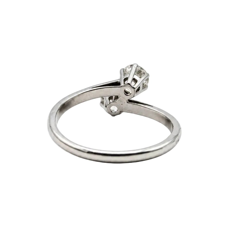 Bague Toi & Moi en or blanc et diamants - Castafiore