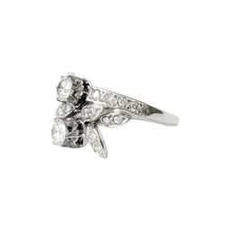 Bague Toi & Moi en or blanc et diamants - Castafiore