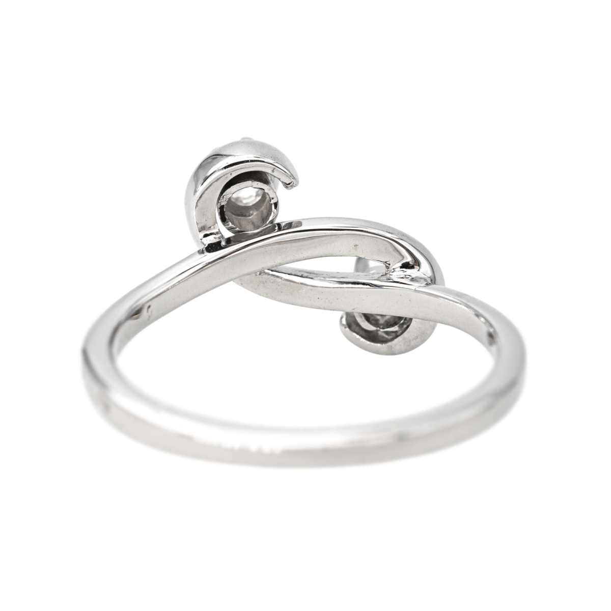 Bague Toi & Moi en or blanc et diamants - Castafiore