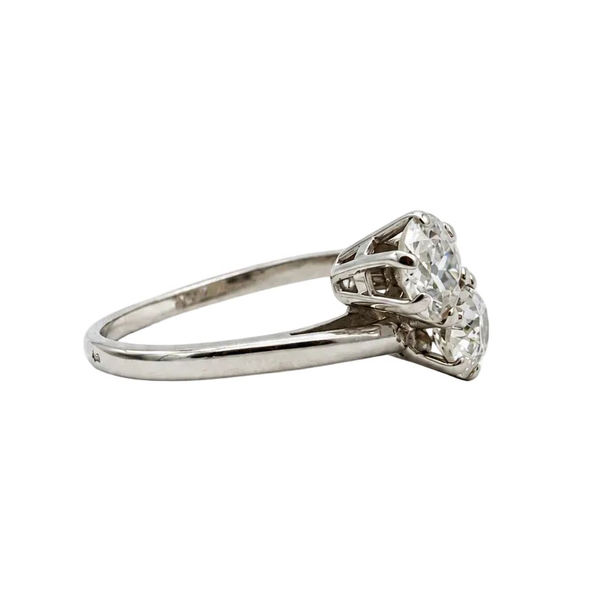 Bague Toi & Moi en or blanc et diamants - Castafiore