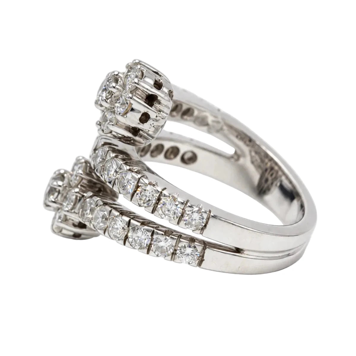 Bague Toi & Moi en or blanc et diamants - Castafiore