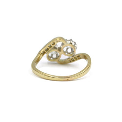 Bague Toi & Moi en or blanc, or jaune et diamants - Castafiore
