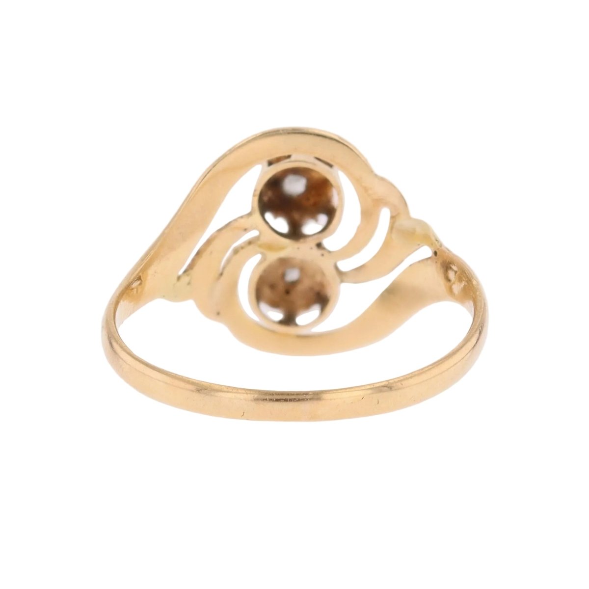 Ring old gold diamonds You and Me