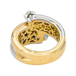 Bague Toi & Moi en or blanc, or jaune et diamants - Castafiore