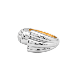 Bague Toi & Moi en or blanc, or jaune et diamants - Castafiore