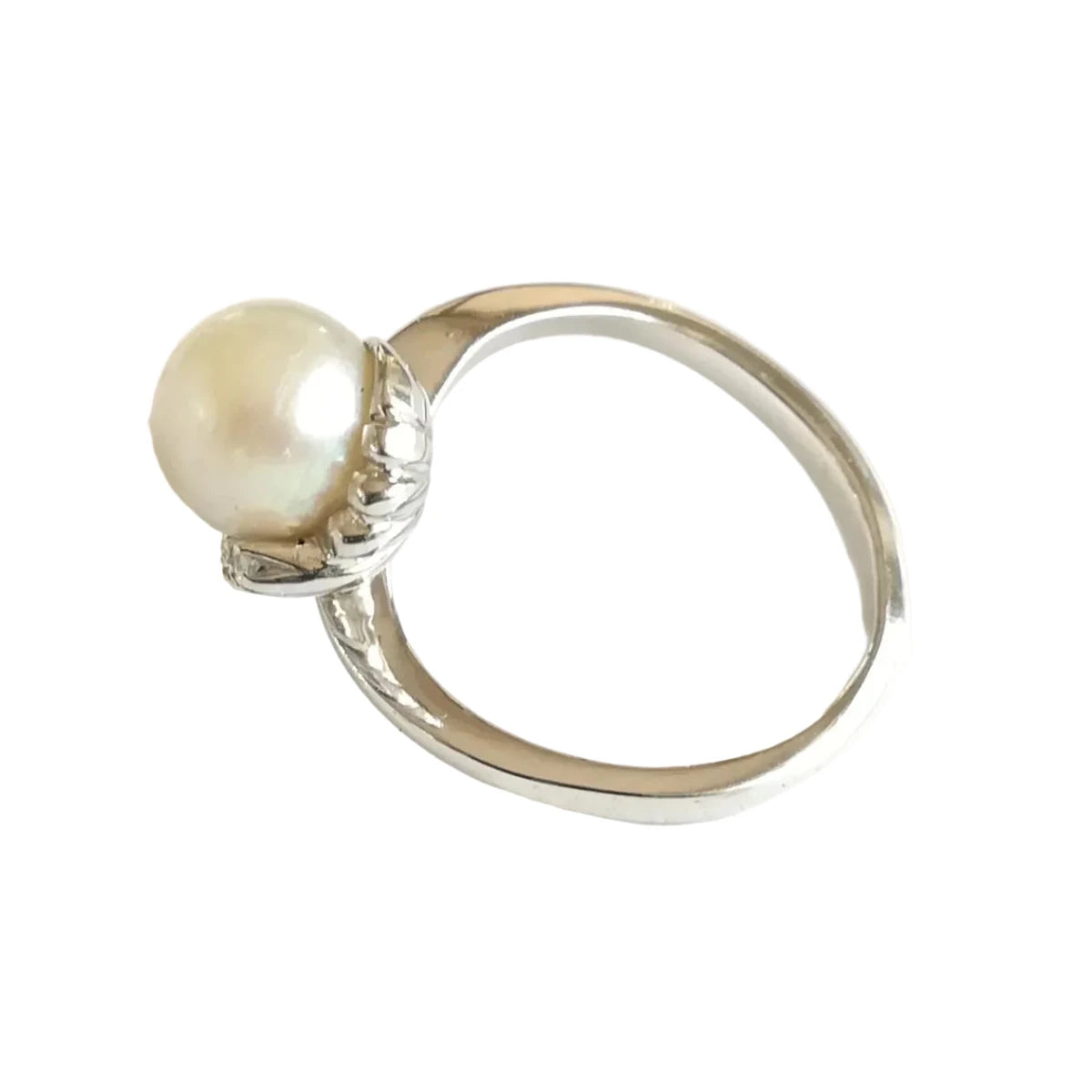 Bague Toi & Moi en or blanc, perles et diamants - Castafiore