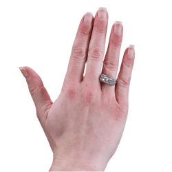 Bague Toi & Moi en or blanc, platine et diamants - Castafiore