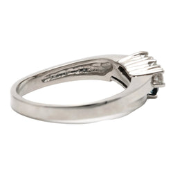 Bague Toi & Moi en or blanc, saphirs et diamants - Castafiore