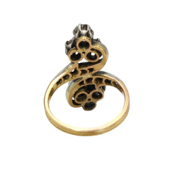 Bague Toi & Moi en or jaune et diamants - Castafiore