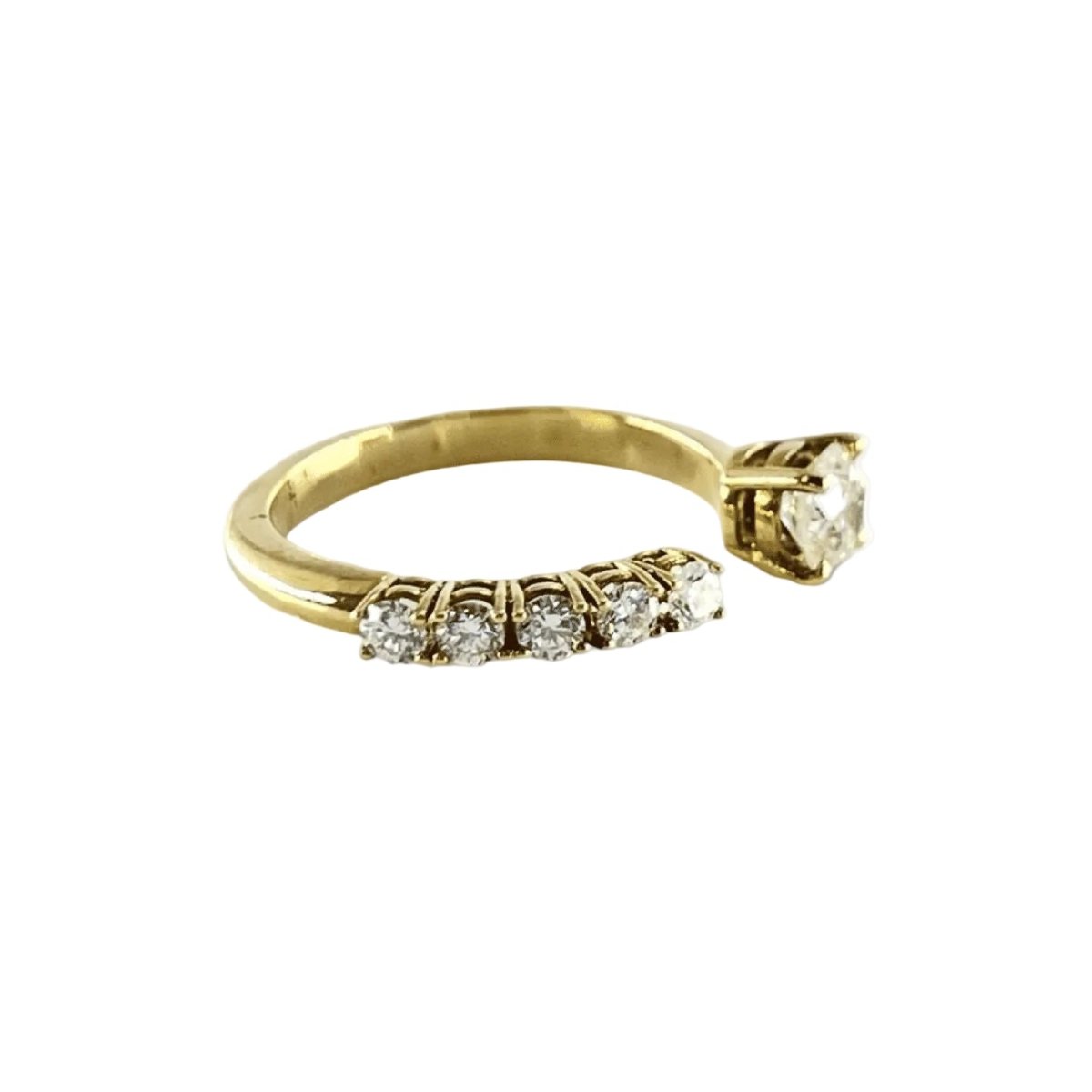 Bague Toi & Moi en or jaune et diamants - Castafiore