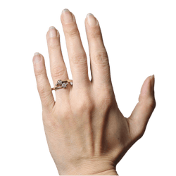 Bague Toi & Moi en or jaune et diamants - Castafiore