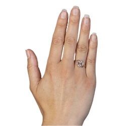 Bague Toi & Moi en or jaune et diamants - Castafiore