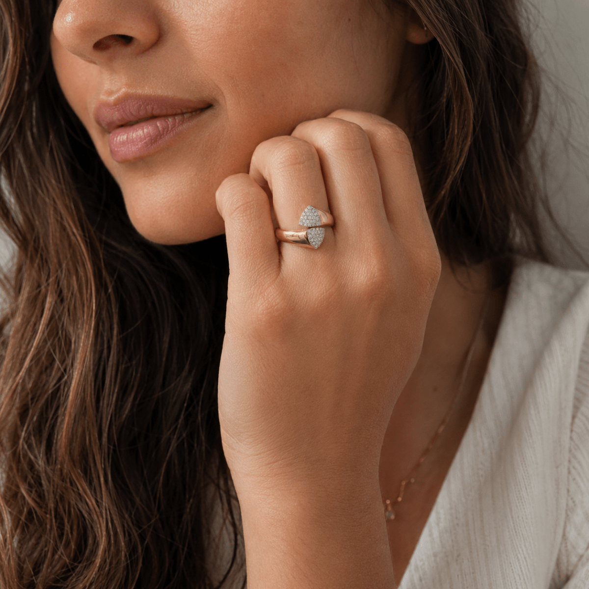 Bague Toi & Moi en or jaune et diamants - Castafiore