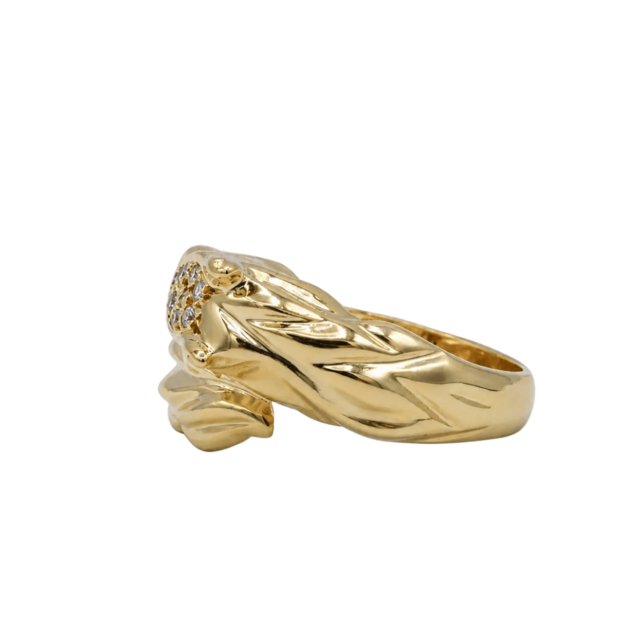 Bague Toi & Moi en or jaune et diamants - Castafiore