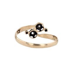 Bague Toi & Moi en or jaune et diamants - Castafiore