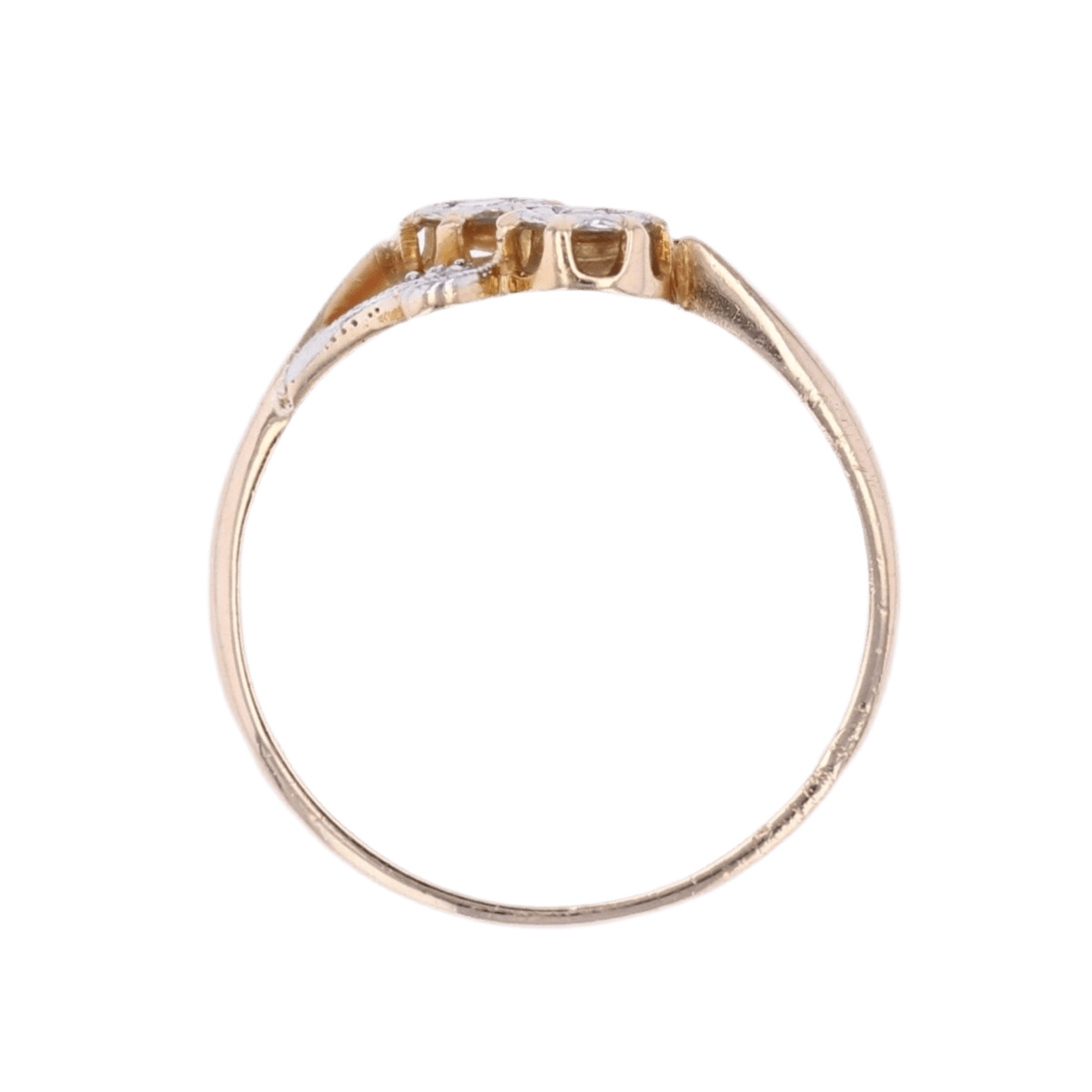 Bague Toi & Moi en or jaune et diamants - Castafiore