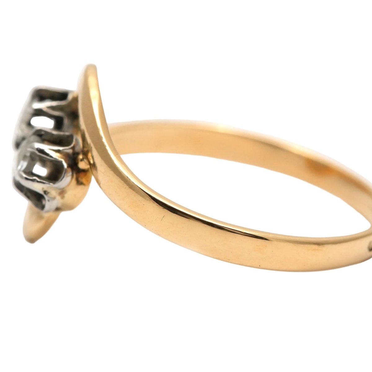 Bague Toi & Moi en or jaune et diamants - Castafiore