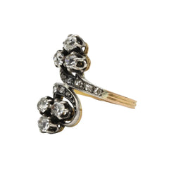 Bague Toi & Moi en or jaune et diamants - Castafiore