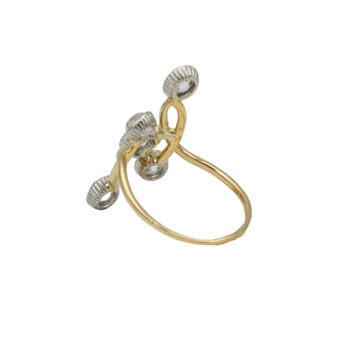 Bague Toi & Moi en or jaune et diamants - Castafiore