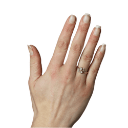 Bague Toi & Moi en or jaune et diamants - Castafiore