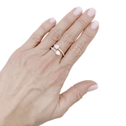 Bague Toi & Moi en or jaune et diamants - Castafiore