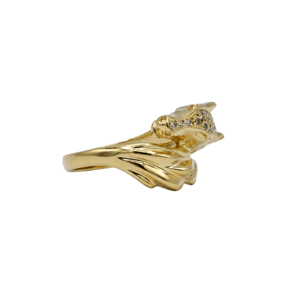Bague Toi & Moi en or jaune et diamants - Castafiore