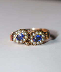 Bague Toi & Moi en or jaune et perles - Castafiore