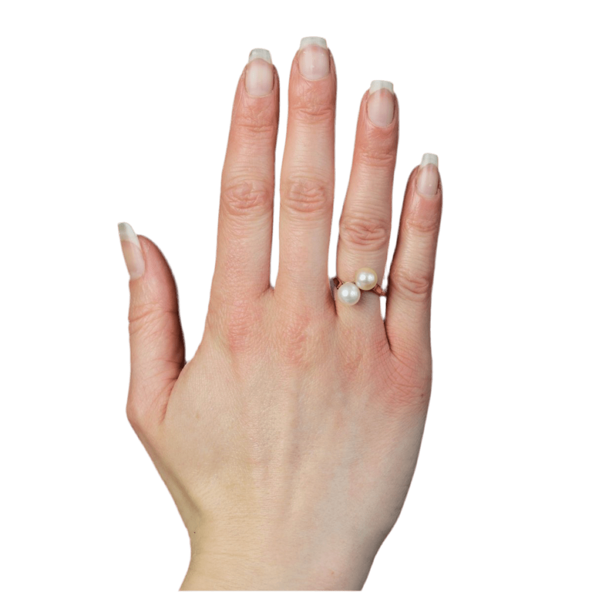 Bague Toi & Moi en or jaune et perles - Castafiore