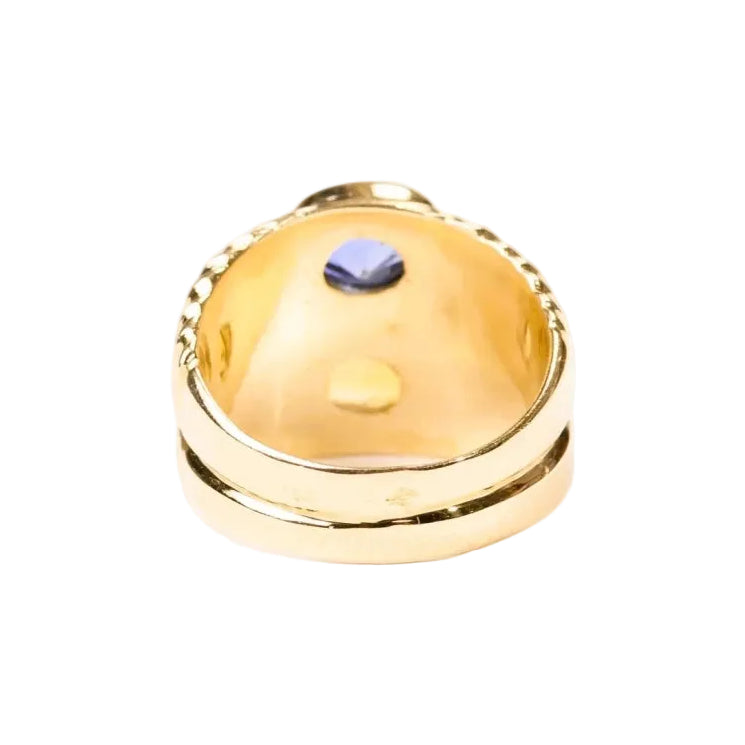 Bague Toi & Moi en or jaune et saphirs - Castafiore