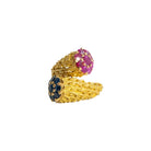 Bague Toi & Moi en or jaune et saphirs - Castafiore