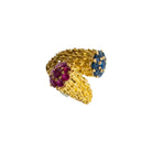 Bague Toi & Moi en or jaune et saphirs - Castafiore