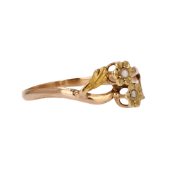 Bague Toi & Moi en or jaune, or rose et perles - Castafiore