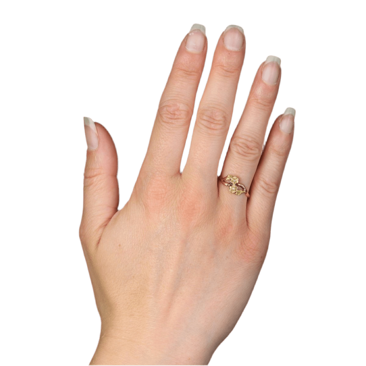 Bague Toi & Moi en or jaune, or rose et perles - Castafiore