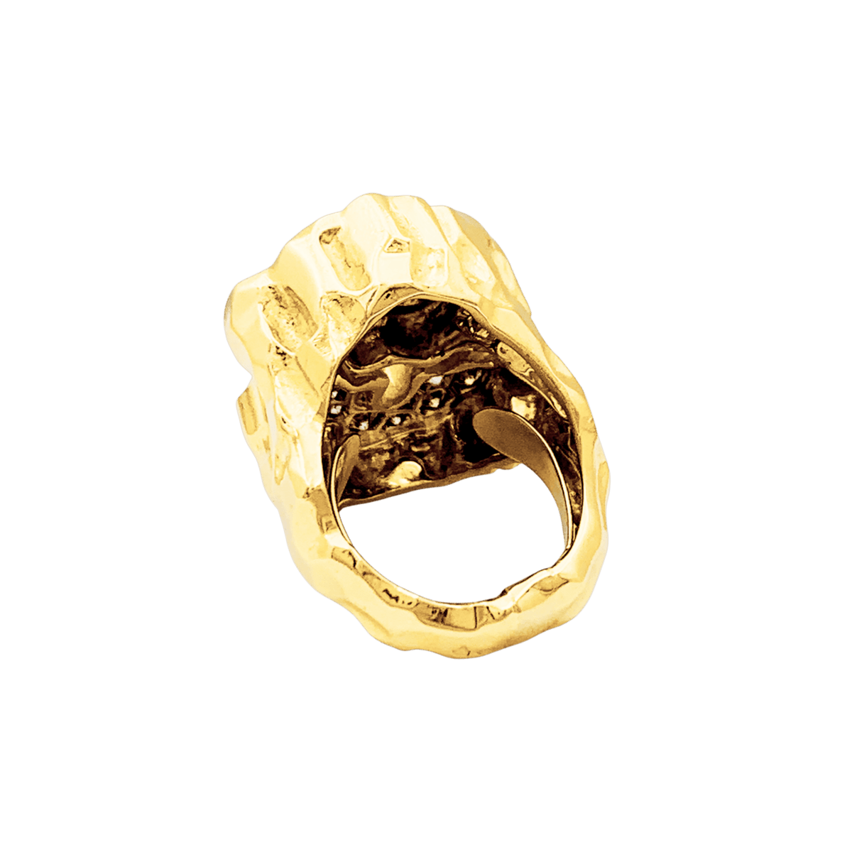 Bague Toi & Moi en or jaune, platine et diamants - Castafiore