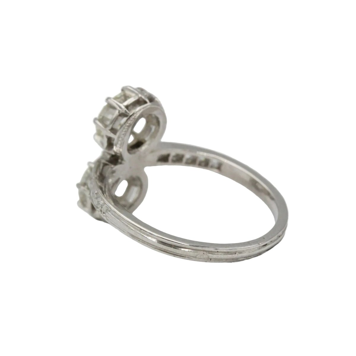 Bague Toi & Moi en platine et diamants - Castafiore