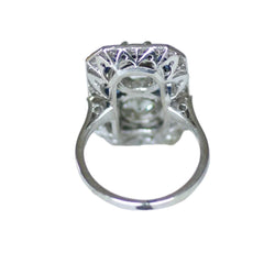 Bague Toi & Moi en platine, saphirs et diamants - Castafiore