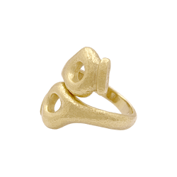 Bague Toi & Moi LALAOUNIS "Mesopotamia" en or jaune - Castafiore